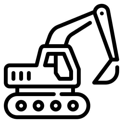 Hammer - Baumaschinenvermietung Dienstleistungen - Symbol